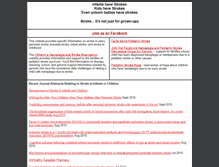 Tablet Screenshot of pediatricstroke.org